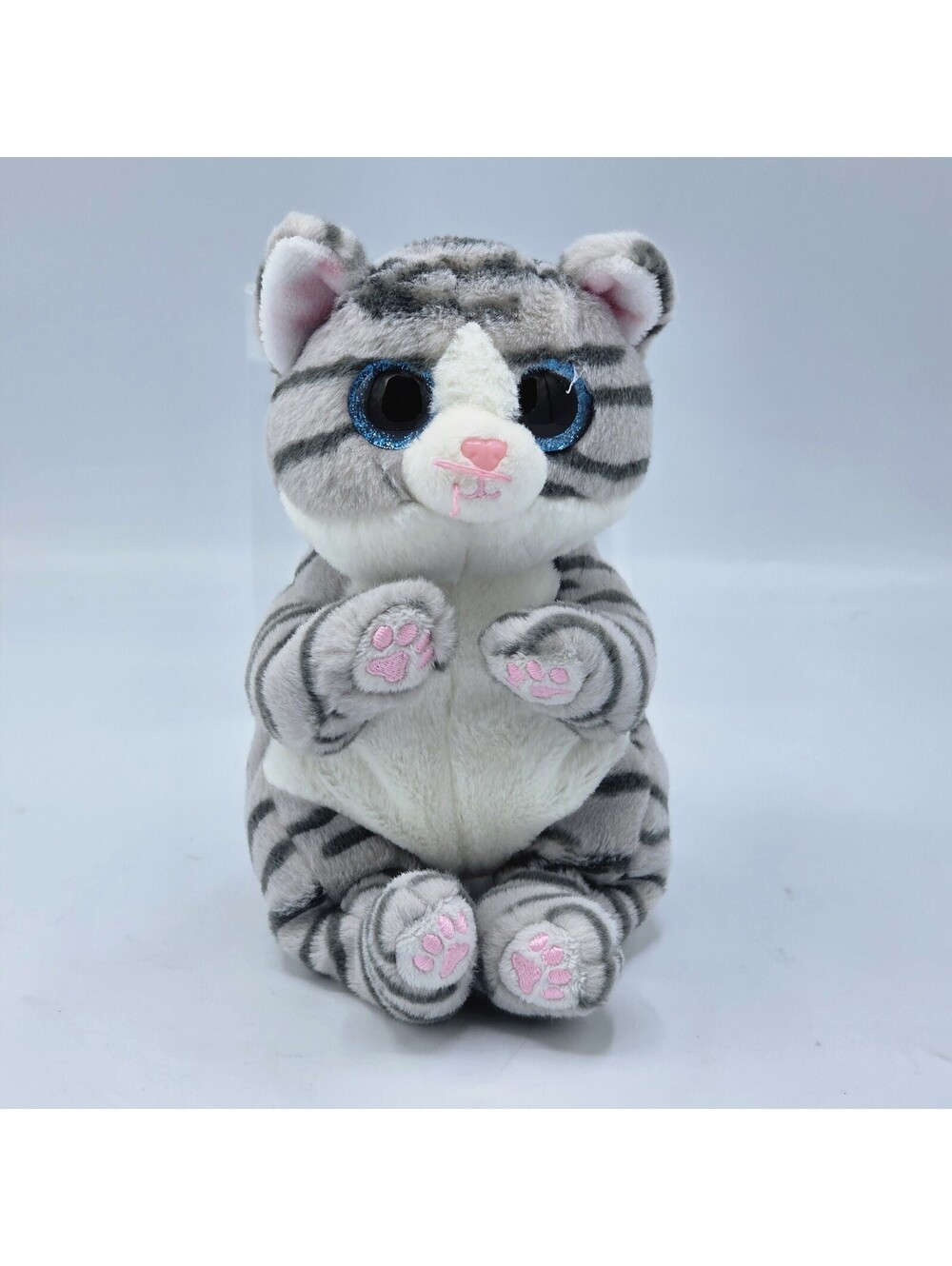 MITZI Beanie Babies Grey Tabby Cat Ty Stuffed Animal Plush No Tag